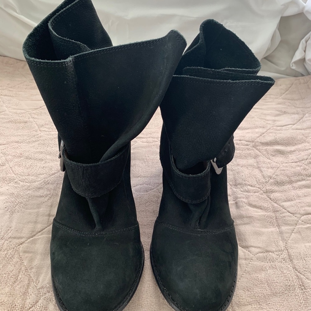 Black ankle boots